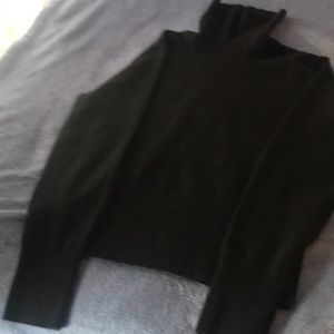 Daniel Bishop Black Cashmere Turtleneck Sweater